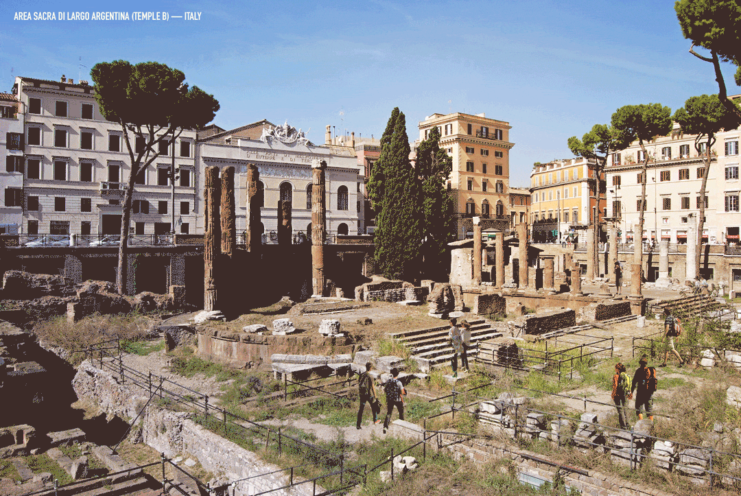 La Area Sacra di Largo Argentina Roma reconstruida La Area Sacra di Largo Argentina... Templo B, en Roma