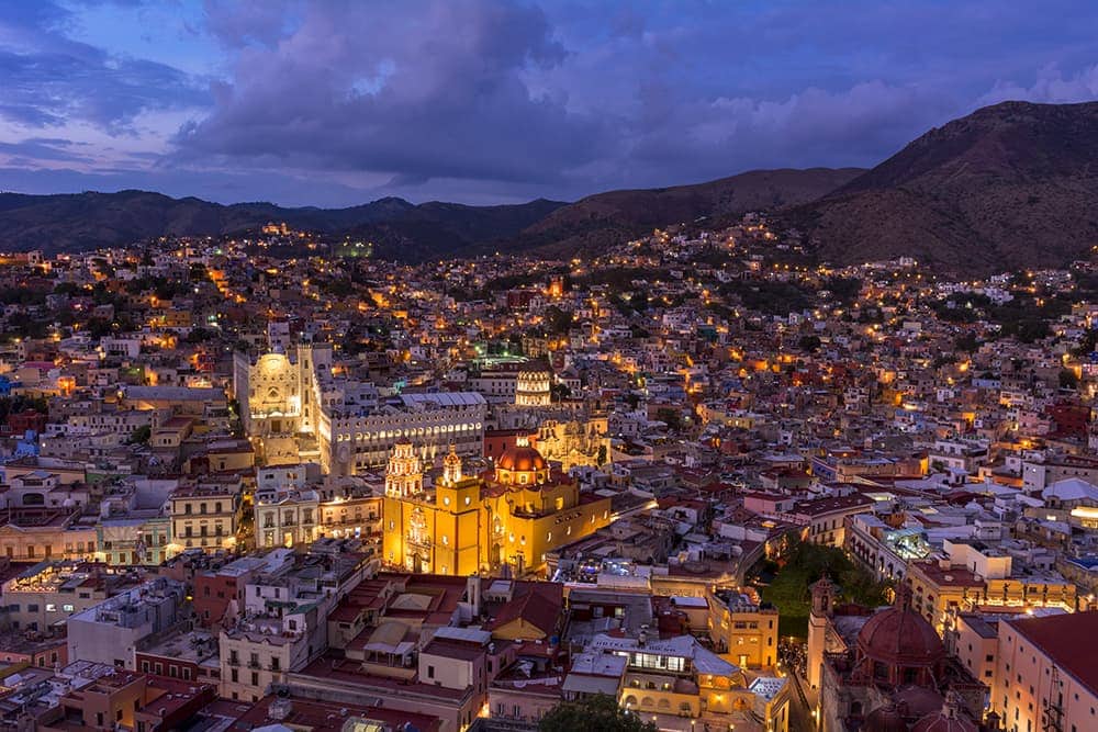 Vista de Guanajuato, Guanajuato.