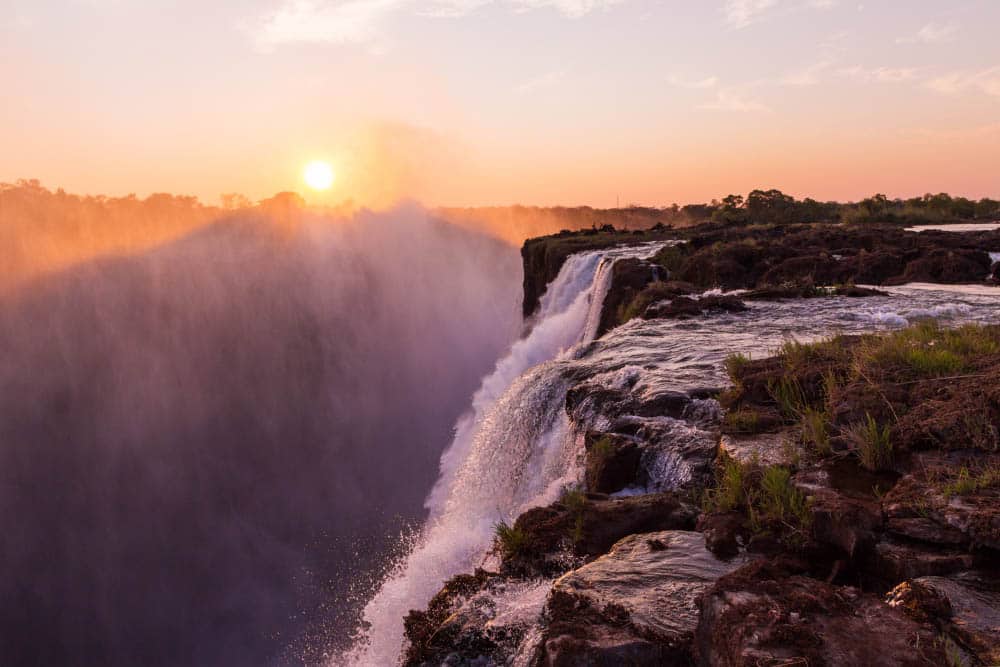 Echarte un chapuzón en Devil's Pool, Zimbabue